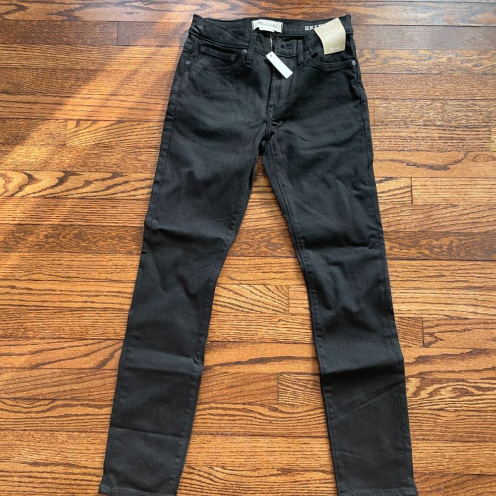 Madewell Men's Skinny black jean 33x32 NWT